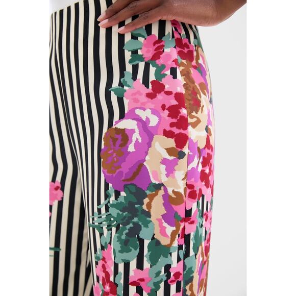 TUCKERNUCK Flowering Trellis Drapey Twill Erin Pants Size L NWT - Picture 5 of 8